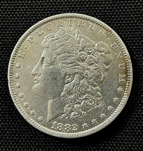 lot 15 image: 1882-O Morgan Silver Dollar - VFF