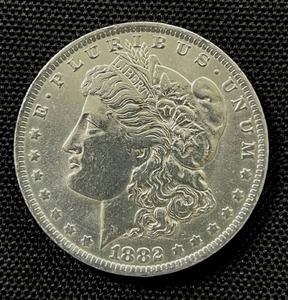 lot 16 image: 1882-O Morgan Silver Dollar - EF