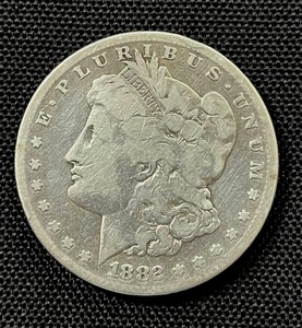 lot 17 image: 1882-S Morgan Silver Dollar Used - AG