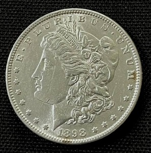 lot 33 image: 1898-P Morgan Silver Dollar AU-EF