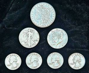 lot 2 image: Collection of Silver American Coins