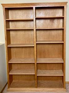lot 48 image: Adjustable Bookshelf - 10 Shelves - 48 W x  10.5 D x 72 H
