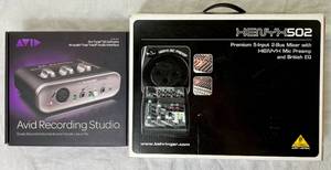lot 80 image: Avid Recording Studio and Xenyx502 5-Input 2-Bus Mixer