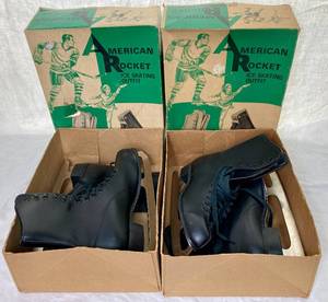 lot 81 image: Pair of Black American Rocket Ice Skates