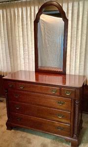 Willett Solid Wildwood Cherry 5 Drawer Dresser with Mirror