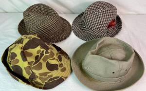 Vintage Mens Hats Collection - Dorfman Pacific, Duxbak, Amalgamated Clothing and Textile Union