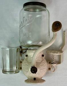 Antique Arcade Crystal No. 3 Coffee Grinder