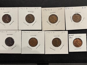 lot 4 image: Lincoln Wheat Cents