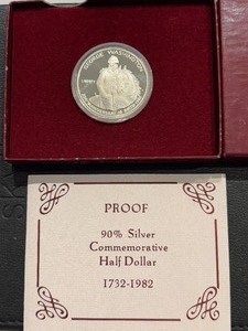 lot 15 image: 1982-S Washington Silver Half Dollar Proof
