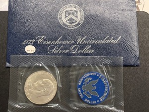 lot 32 image: 1973-S Eisenhower Silver Dollar Uncirculated