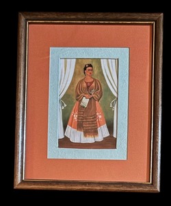 lot 131 image: Self Portrait Dedicated to Leon Trotsky by Frida Kahlo Print