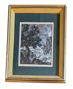 lot 134 image: Landscape with Shepards Print by Nicolas Perelles