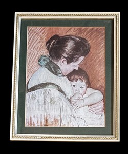 lot 135 image: Woman and Child Print by Mary Cassette