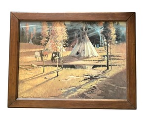 lot 148 image: 1977 Mountain Horses Print by Bill Shaddix