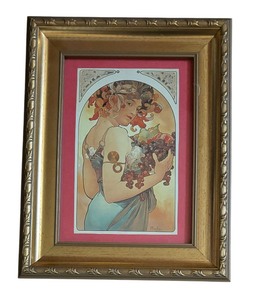 lot 177 image: Fruit Art Nouveau Print by Alphorse Mucha