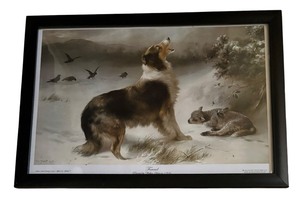 lot 181 image: Found Dog and Lost Lamb Print by Walter Hunt