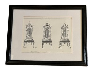 lot 195 image: Victorian State Chairs Advertisement Print