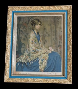 lot 232 image: A Study in Blue Print by Arthur Garratt