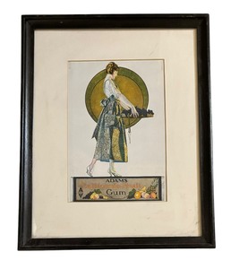 lot 239 image: Adams California Fruit Gum Advertising Print by Coles Phillips