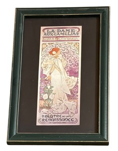 lot 240 image: The Lady of the Camellias Print by Alphonse Mucha