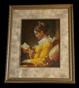 lot 243 image: A Young Girl Reading Print by Jean-Honore Fragonard
