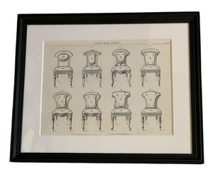 lot 297 image: Antique Chair Motif Print