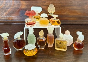 lot 114 image: Variety of Miniature Perfume Bottles