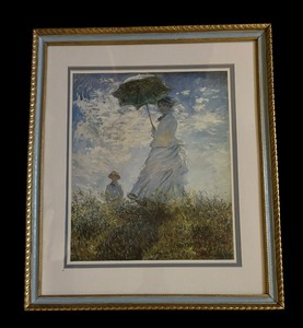 lot 313 image: Woman with Parasol Print by Claude Monet