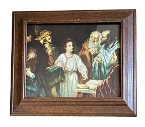 lot 365 image: Jesus Among th Doctors Print by Heinrich Hofmann