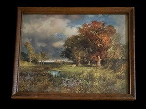 lot 368 image: Lovely Landscape Print by Carl Haefner