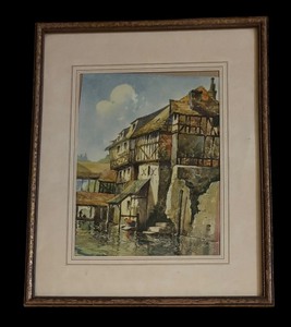 lot 366 image: La Cour Charlotte Corday Print by George Henry Downing