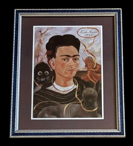 lot 403 image: Self Portrait with Small Monkey by Frida Kahlo
