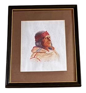 lot 407 image: Chief Joseph Print by Charles M. Russell