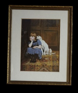 lot 411 image: Sympathy Print by Briton Riviere