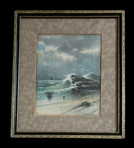 lot 415 image: Stunning Seascape Print by Robertson