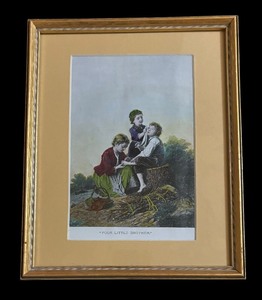 lot 412 image: Poor Little Brother Print by Bartolome Esteban Murillo