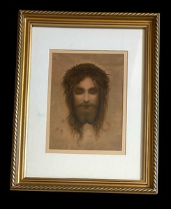 lot 417 image: Jesus with Thorn Crown by Gabriel Cornelius Ritter
