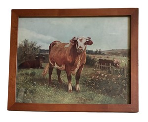 lot 429 image: Cows at Pasture Print by Johann Rudolf Koller