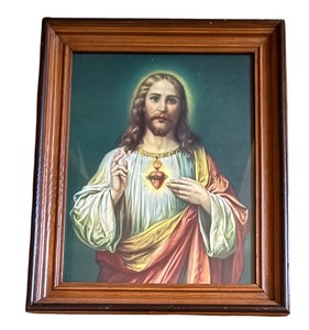 lot 445 image: Sacred Heart of Jesus Print