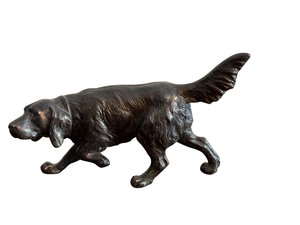 lot 165 image: Vintage Metal Dog Figurine
