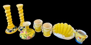 Arthur Court Aluminum Barley Twist Candle Stick Holders