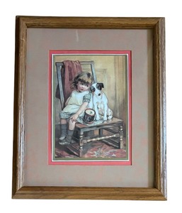 lot 481 image: A Faithful Friend Print by Lizzie Mack