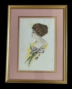 lot 490 image: Portrait of Actress Sarah Bernhardt by Maud Stumm