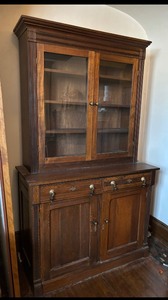 lot 13 image: Antique Victorian Country Wooden Cabinet