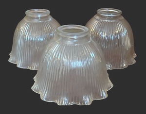 lot 284 image: Three Glass Lamp Shades
