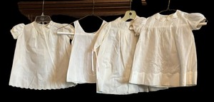 lot 507 image: White Vintage Childrens Dresses