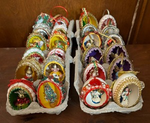 lot 526 image: Diorama Style Egg Ornaments