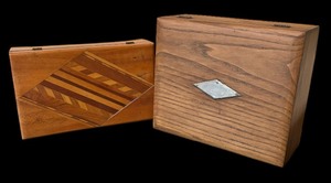 lot 562 image: Two Vintage Wooden Boxes