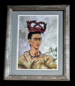 lot 573 image: Self Portrait with Braid by Frida Kahlo, Print
