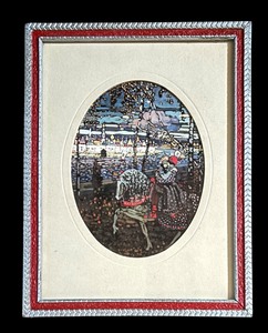 lot 576 image: Lovers on Horseback Print by Wassily Kandinsky